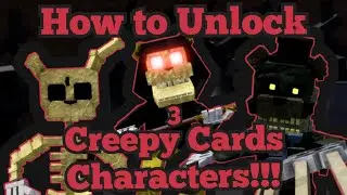 How to Unlock 3 CREEPY CARDS Characters!!! | Return to Animatronica | FNaF World RPG | Roblox