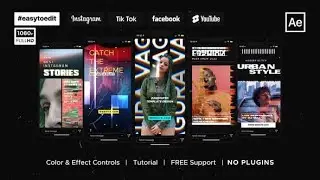 Glitch Instagram Stories | After Effects Template