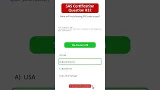 SAS Certification Questions | Question - 32
