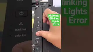 Canon blinking lights error