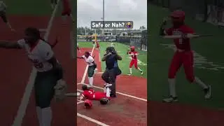 Too close to call 😱🥎 
