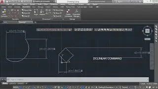 164 (PARAMETRIC TOOL) (DCLINEAR) DCLINEAR COMMAND, CREATING VERTICAL & HORIZONTAL DIM CONSTRAINTS