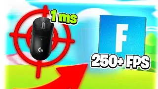 HOW TO get NO INPUT DELAY On Your Mouse! in FORTNITE 250+ FPS (NEW TRICK)