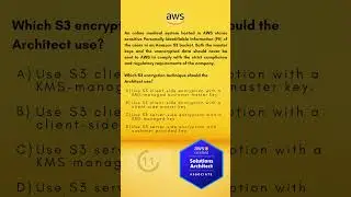 #SAA-C03 AWS Certified Solutions Architect Associate Sample Exam Question #shorts
