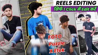 Jatt Da Muqabla Song Reels Editing || Foto Puzzle X Efek Capcut Template || Cut Out Effect Editing