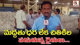 మద్దతు ధర లేక చితికిల పడుతున్న రైతులు | Qnews