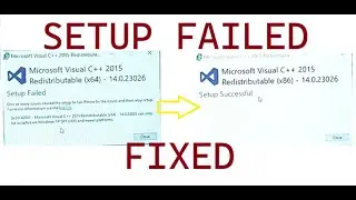 Setup Failed error for any application windows 11 and 10