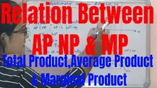 Relationship between Total Product Average Product and Marginal Product|Relation between ap tp & mp