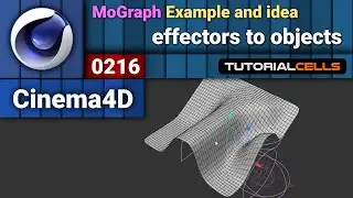 0216. MoGraph Examples ( effectors to objects ) in cinema 4d