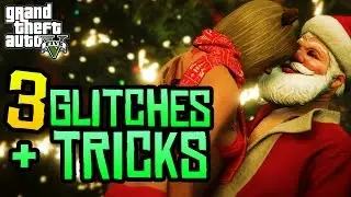 GTA 5 Online - 3 NEW Glitches & Tricks in GTA 5! (Secret Outfit, Ice Skate & More)