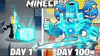 I Survived 100 Days as DIAMOND CLOCKMAN in Minecraft!