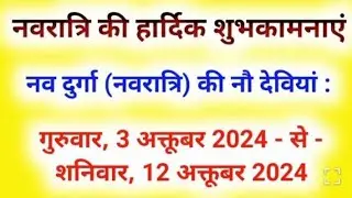 नवरात्रि की हार्दिक शुभकामनाएं! नवदुर्गा की नौ देवी @naredramodi