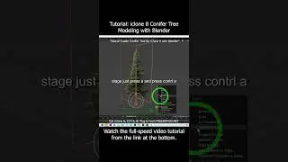 Tutorial | iclone 8 Conifer Tree Modeling with Blender #iclone #blender #3dmodeling