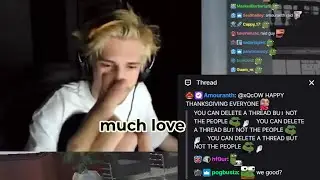 xQc thanks Amouranth for Hosting his Channel on ThanksGiving Day