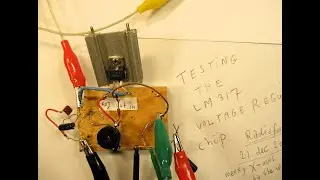 Testing the LM 317 Voltage Regulator,  giving it a hard test but it works OK. Schematic & demo.