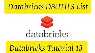 Databricks Tutorial 13: DBUTILS commands in databricks, List of dbutils in databricks, 