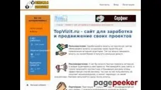 TopVizit.ru - сайт для заработка и продвижение своих проектов