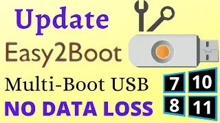 Update Easy2Boot MultiBoot USB in Windows | Update Easy2Boot USB | Easy2Boot UEFI MBR MultiBoot USB
