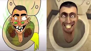skibidi toilet vs skibidi bop yes yes yes vs one two buckle my shoe mrbea memes