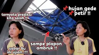 Night tragedy - heavy rain leaks until the ceiling collapses!!