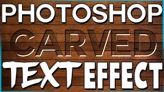 Photoshop Carved Text Effect | Photoshop Text Effects