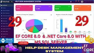 EP 29 Help Desk Management System EF Core NET Core ll .NET 8.0 Tickets, Users, Roles, Audit Logs 🚀💥