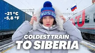 Living on Russian TRANS-SIBERIAN train in Winter for 87 hours! 🇷🇺