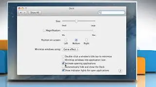 How to disable/enable the Bounce Effect of Dock Icons on Mac® :Tutorial