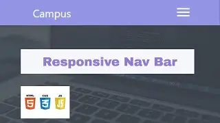 Responsive Nav Bar With HTML, CSS and Vanilla JavaScript