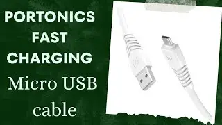 Portronics Micro USB Cable 2 A 1 m POR-1031 Konnect Core II (Compatible with Mobile, White