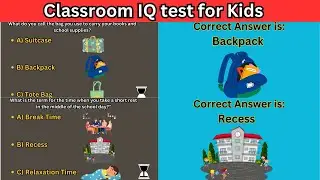 Classroom IQ test for kids | 