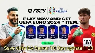 FC 24 save data official EA server 18 des for update 1.08 PS4 Hen