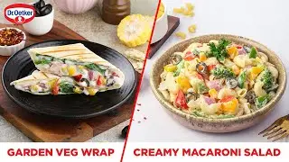 Garden Veg Wrap | Creamy Macaroni Salad | Easy Wrap Recipe | Macaroni Recipe | Veg Healthy Recipes |