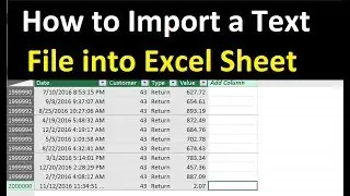 How To Convert A Text File To An Excel File - Convert Text file to Excel in 2019