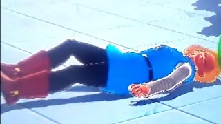 Dragonball Raging Blast 2 Android 18 Knocked Down Ryona 55