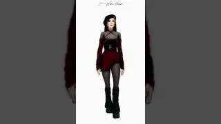 I love this sims4 Lookbook 🔥♥️🖤 