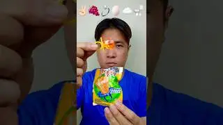 EATING CANDY ACCORDING EMOJI ✌🏻🍇💍🥚☁️🚽 