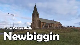 Newbiggin-by-the-Sea, Northumberland【4K】| Town Centre Walk 2021