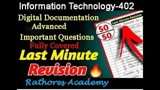 Class X IT 402 Revision Digital Documentation important Questions with Answers Get Full Marks