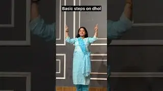 Easy Steps On Dhol Beats | Basic Steps For Ladies | 