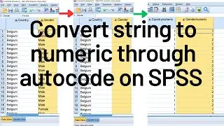 How to convert string to numeric variable on SPSS without losing data