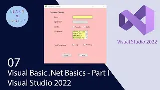 Visual Basic for Beginners using Basic Controls in Simple Windows Form Visual Studio 2022 (VB .Net)
