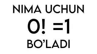 ISBOTLANG 0!=1 . Qiziqarli Matematika . (2-video)