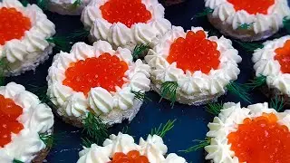 IN 5 MINUTES to the Festive Table! How original and festive to serve Red Caviar!