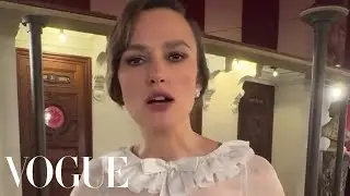 Keira Knightley Can't Believe the Chanel Couture Show in Paris