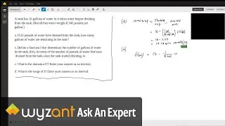 Finding domain and range for a word problem