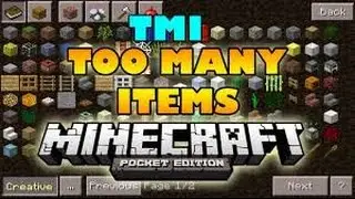 TOO MANY ITEMS PARA MINECRAFT POCKET EDITION 0.15.0 ! MINECRAFT PE 0.15.0