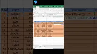 2 Excel Super Trick - Combine First Name & Middle Name & Last Name into One Column | 