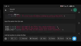 Python Program to Merge Two Files into a Third File