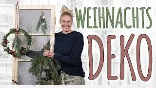 MODERNE SCHLICHTE TÜRDEKORATION - WEIHNACHTSDEKO DIY